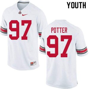 NCAA Ohio State Buckeyes Youth #97 Noah Potter White Nike Football College Jersey YZZ3145AJ